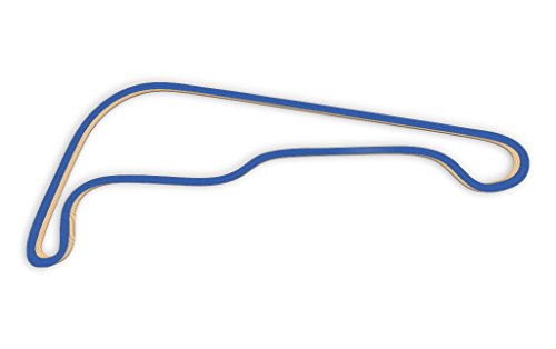 Racetrackart RTA-10619-BL-23 Rennstreckenkontur des Sydney Motorsport Park Druitt North Circuit-Blau, 23 cm Breite, Spurbreite 9mm, Holz, 23 x 23 x 0.9 cm von Racetrackart