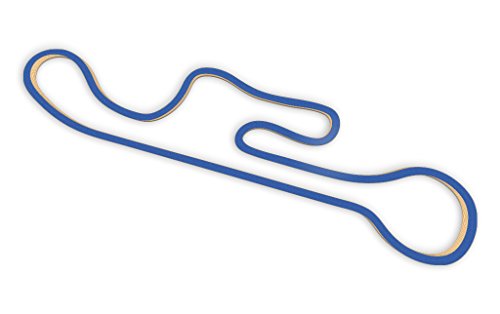 Racetrackart RTA-10624-BL-46 Rennstreckenkontur des Tangamanga Speedway-Blau, 46 cm Breite, Spurbreite 1,3 cm, Holz, 45 x 46 x 2.1 cm von Racetrackart