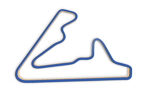 Racetrackart RTA-10653-BL-46 Rennstreckenkontur des Toronto Motorsports Park-Blau, 46 cm Breite, Spurbreite 1,3 cm, Holz, 45 x 46 x 2.1 cm von Racetrackart
