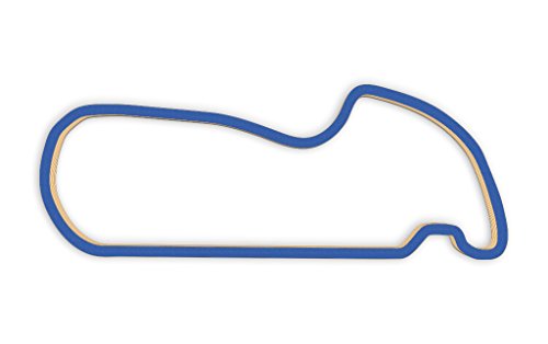 Racetrackart RTA-10671-BL-23 Rennstreckenkontur des Wachauring-Blau, 23 cm Breite, Spurbreite 9mm, Holz, 23 x 23 x 0.9 cm von Racetrackart