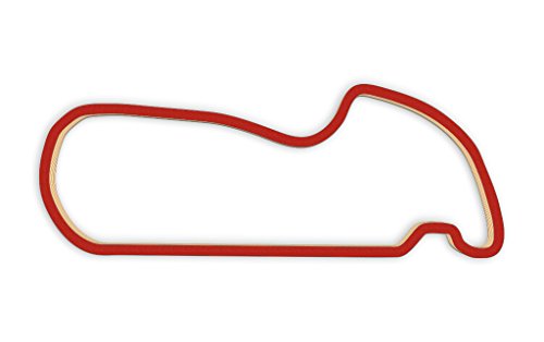 Racetrackart RTA-10671-RD-23 Rennstreckenkontur des Wachauring-Rot, 23 cm Breite, Spurbreite 9mm, Holz, 23 x 23 x 0.9 cm von Racetrackart