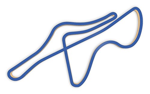 Racetrackart RTA-10703-BL-23 Rennstreckenkontur des Fiorano Circuit-Blau, 23 cm Breite, Spurbreite 9mm, Holz, 23 x 23 x 0.9 cm von Racetrackart