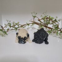 Eigene Mops Statue Aus Resin von RachelCreationDesign