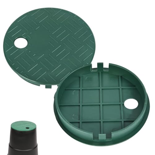 2 Stücke Sprinklerventilabdeckung, 6 Zoll runde Wassermesserabdeckung, Sprinkler-/Bewässerungsventildeckel für Garten, Rasenhof Home -Werkzeuge von Rachlicy