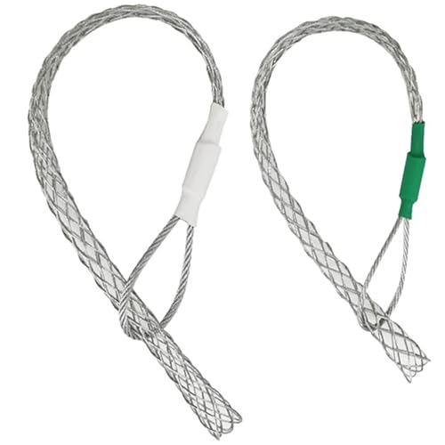2PCS Kabelabzieher, galvanisieren Metalldrahtabzieher Socken Flexible Einkopfdraht Ziehwerkzeuge für leichte und schwere Kabel von Rachlicy