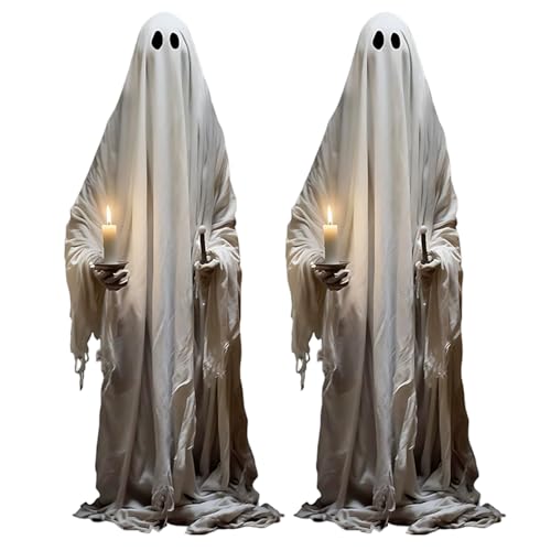 Ghost Fenster klammert 2pcs große kreppy realistische Halloween -Fensterklammern Ghost Decor Hält Kerze für Schulhäuser -Büro -Party Ghost Fenster klammert 2pcs große kreppy realistische Halloween -Fensterklammern Ghost Decor Hält Kerze für Schulhäuser -Büro -Party von Rachlicy