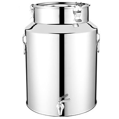 Milchdose 5L Edelstahl Wasserspender Honigschaufel mit Ausgussverriegelungsdeckel für Weinkostenölmilchkörner Milchdose 5L Edelstahl Wasserspender Honigschaufel mit Ausgussverriegelungsdeckel für Weinkostenölmilchkörner von Rachlicy