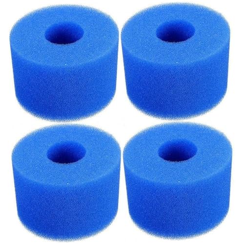 Rachlicy 4PCS Poolfilter 4x3inch wiederverwendbarer Schwamm -Whirlb -Filter für Swimmingpool -Saubertyp Typ 1 von Rachlicy