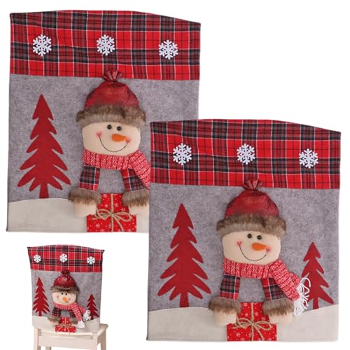 Rachlicy Weihnachtsstuhl Rückenabdeckungen 2PCS 3D NETH Nette Weite KOMPEKT von Rachlicy