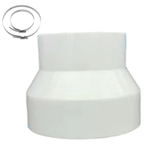 Tragbarer Wechselstromschlauchanschluss mit 2 Klemmen 150-100 mm ABS AC-Schlauchadapter 3pcs/Set Lüftungskanal-Reduzier-Gelenkwerkzeug von Rachlicy