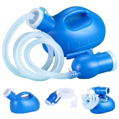 Tragbares Urinal für Männer, 2000 ml/68oz Spill Proof Urinflasche mit Skala und Deckel, männliches Urinal mit 63 -Zoll -Langrohr, Pee -Flaschen für Männer Reisekrankenhauswagen Home Tools Home Tool Tragbares Urinal für Männer, 2000 ml/68oz Spill Proof Urinflasche mit Skala und Deckel, männliches Urinal mit 63 -Zoll -Langrohr, Pee -Flaschen für Männer Reisekrankenhauswagen Home Tools Home Tool von Rachlicy