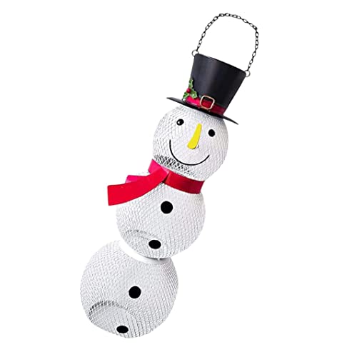 Weihnachtsdekoration Garten Vogelfutterschneman -Form hängende Spender dekorative Vogelsamenbehälter Weihnachtsdekoration Garten Vogelfutterschneman -Form hängende Spender dekorative Vogelsamenbehälter von Rachlicy