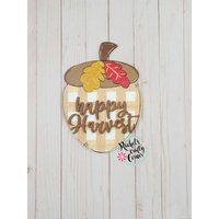 Herbst Eichel Türschild Rustikales Dekor Herbst Eichel Türschild Rustikales Dekor von RachsCraftyCorner