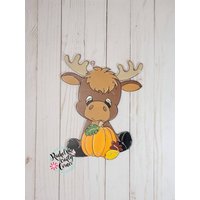 Rustikales Türschild Mit Herbst Elch Rustikales Türschild Mit Herbst Elch von RachsCraftyCorner