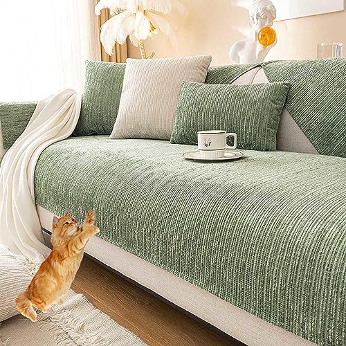 Racib Couch Überzug I Form Stretch U Form XXL Couch Überwurf Sofaüberwurf Decke Sofabezug Ecksofa Samt Couchschoner Eckcouch Hund Katze Sofaschoner 4/3/2/1 Sitzer,O-110x240cm von Racib