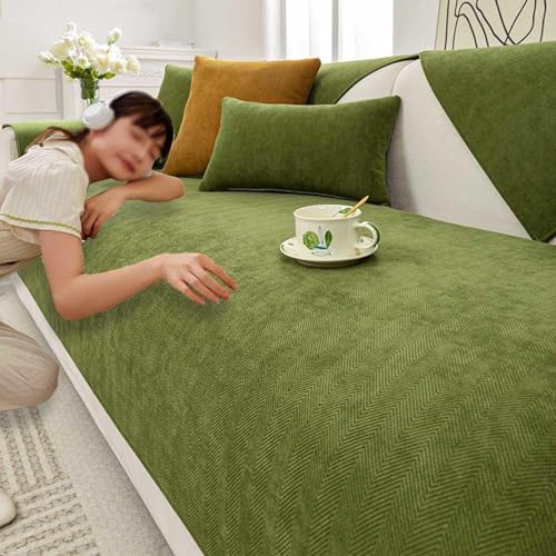 Racib Couch Überzug L Form Sofaschoner Ecksofa rutschfest Für Hunde Katze Sofaschoner Sitzfläche Sofa Überzug Couchbezug 1/2/3/4 Sitzer,I-110x210cm von Racib