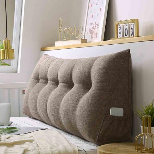 Racib Rückenkissen Bett Sofa Couch Orthopädisch, Lesekissen Für Bett Und Sofa, Rückenlehne Bett Keilkissen Bett Kopfteil Kissen Gepolstert Polster, Bett Sitzkissen Rückenstütze Groß(C,60x20x50cm) von Racib