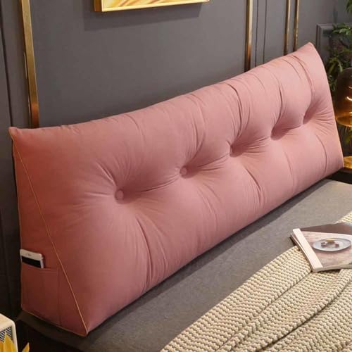 Racib Rückenstützkissen Rückenkissen Bett Lesekissen Für Bett Und Sofa Rückenkissen Keilkissen Sofa Bettkissen Rückenlehne Lesekissen Removable Cover,E-1-80x20x50cm von Racib