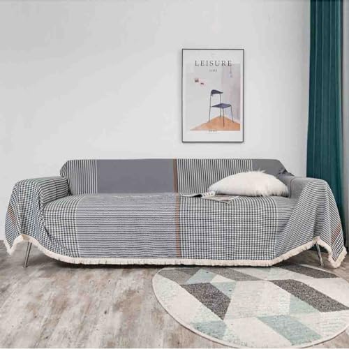 Racib Sofaüberwurf Decke XXL, Sofa Überwurfdecke rutschfest L Form, Sofa Schutzdecke u Form Ecksofa Katze Hund, Couch Decken Überwurf Waschbar(*76,180 * 230cm) von Racib