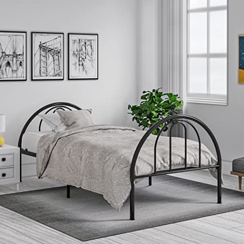 Rack Furniture Brooklyn Stahl leicht zu reinigende Doppelgröße, Wohnmöbel, Schlafzimmer, Kinderbettrahmen und Kopfteil, mit 136 kg Tragkraft, Schwarz Rack Furniture Brooklyn Stahl leicht zu reinigende Doppelgröße, Wohnmöbel, Schlafzimmer, Kinderbettrahmen und Kopfteil, mit 136 kg Tragkraft, Schwarz von Rack Furniture