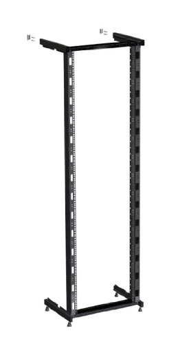 Rack Magic - 42HE offener Wandverteiler 400 mm Tiefe - schwarz - 19 Zoll - Wandschrank - Serverschrank - Wand Rack von Rack Magic