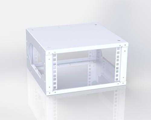 Offener 10" Rack, 3HE Tiefe 290 mm RAL 7035 - Wand o. Boden Montage - Rack Magic von Rack Magic