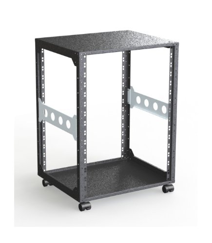 15HE Mini 19" Rack/Schrank - 440mm Tiefe - Schwarz - 19 Zoll (482.6mm) Serverschrank - Rack Schrank von Rack Magic