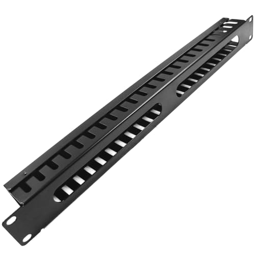 RackMatic - Kabelordner Rack 19" 1HE Kabelmanagement Rangierpanel 45mm von RackMatic.com