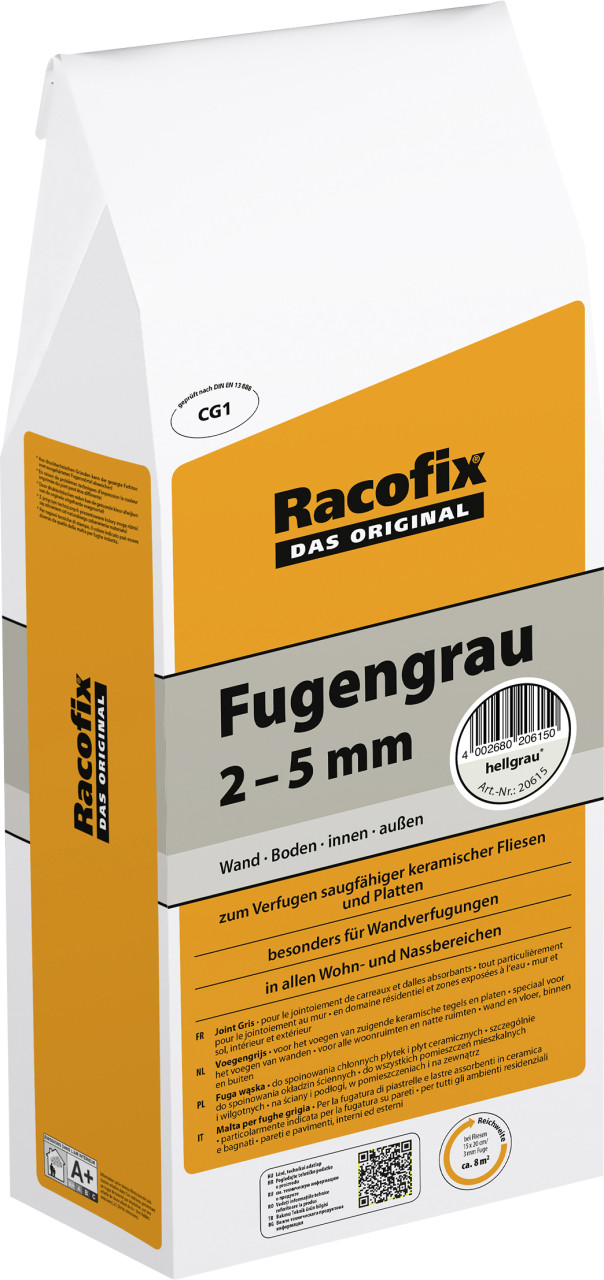 Racofix Fugengrau 2 - 5 mm grau 2 kg von Racofix