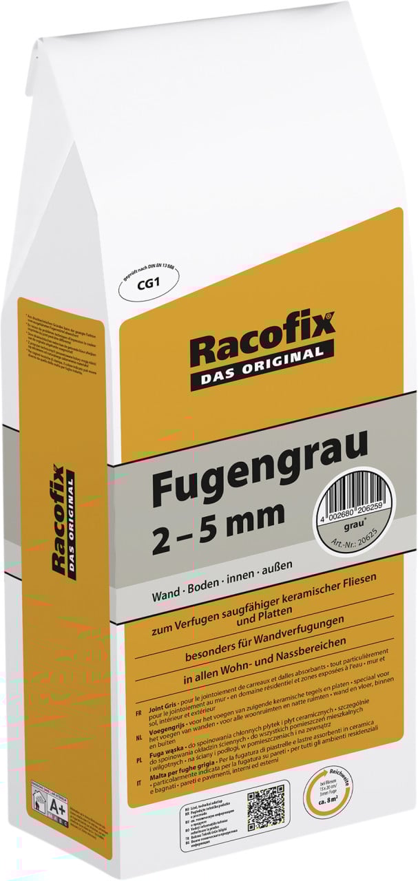 Racofix Fugengrau 2 - 5 mm grau 5 kg von Racofix