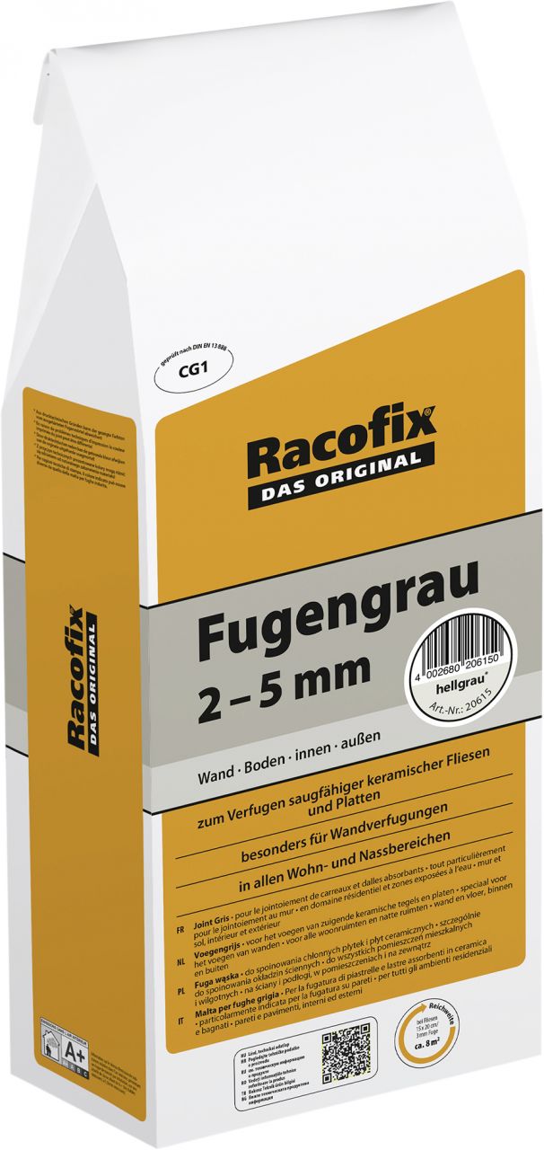 Racofix Fugengrau 2 - 5 mm hellgrau 5 kg von Racofix
