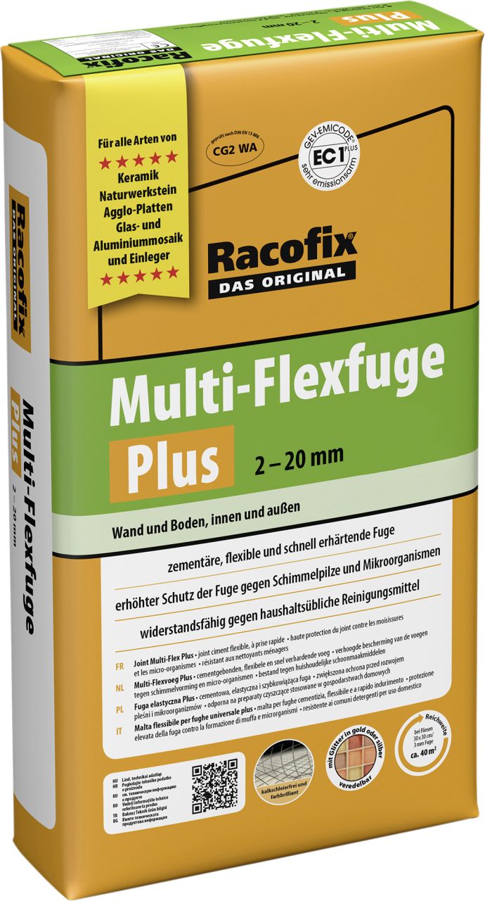 Racofix Multi Flexfuge PLUS 2 - 12 mm anthrazit 12,5 kg Racofix Multi Flexfuge PLUS 2 - 12 mm anthrazit 12,5 kg von Racofix