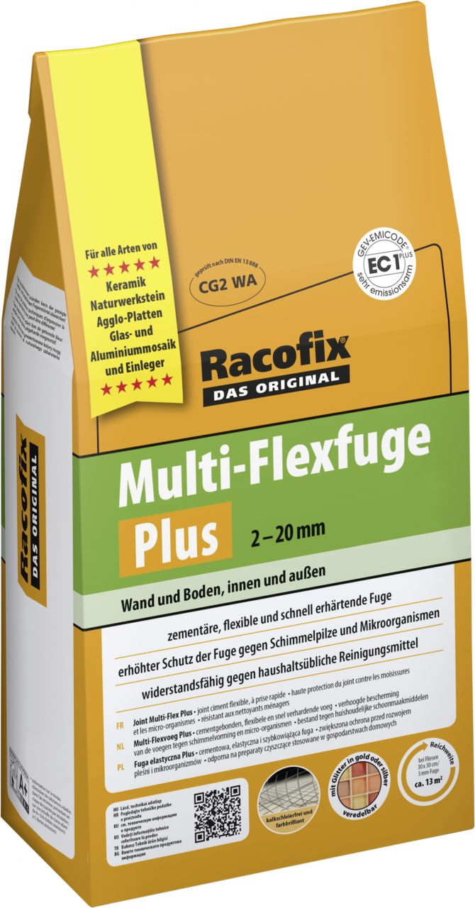Racofix Multi Flexfuge PLUS 2 - 12 mm betongrau 4 kg von Racofix