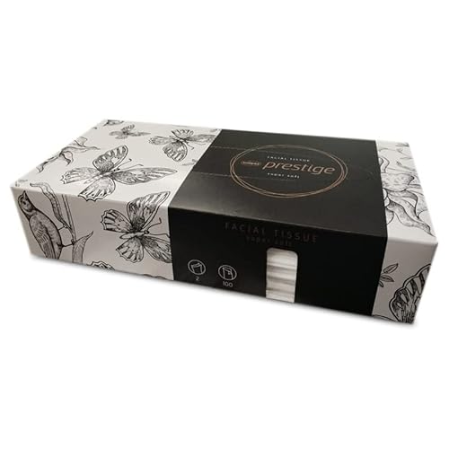 4000 Kosmetiktücher Taschentücher Abschminktücher Zellstoff Tücher 20,5x14,5cm 2-lagig weiß FSC zertifiziert Made in Germany 40 Spender á 100 Tücher von Racon