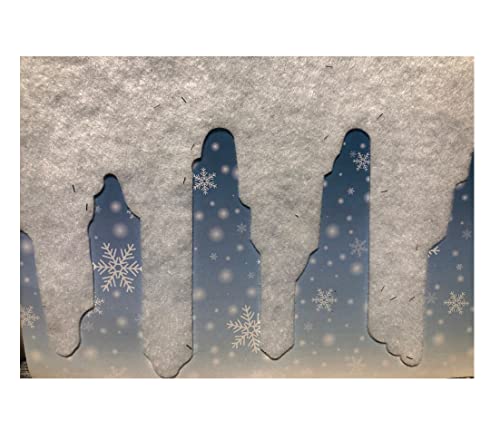 Eiszapfen Girlande Eiszapfengirlande 4 x 120 cm Weihnachtsgirlande mit Glitzer von Radami