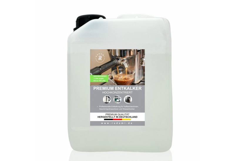 Radami 2,5L Entkalker Kaffeevollautomat Gastronomie Universal Konzentrat Flüssigentkalker (1 Liter ergibt bis zu 100 Liter fertige Entkalkerflüssigkeit) von Radami