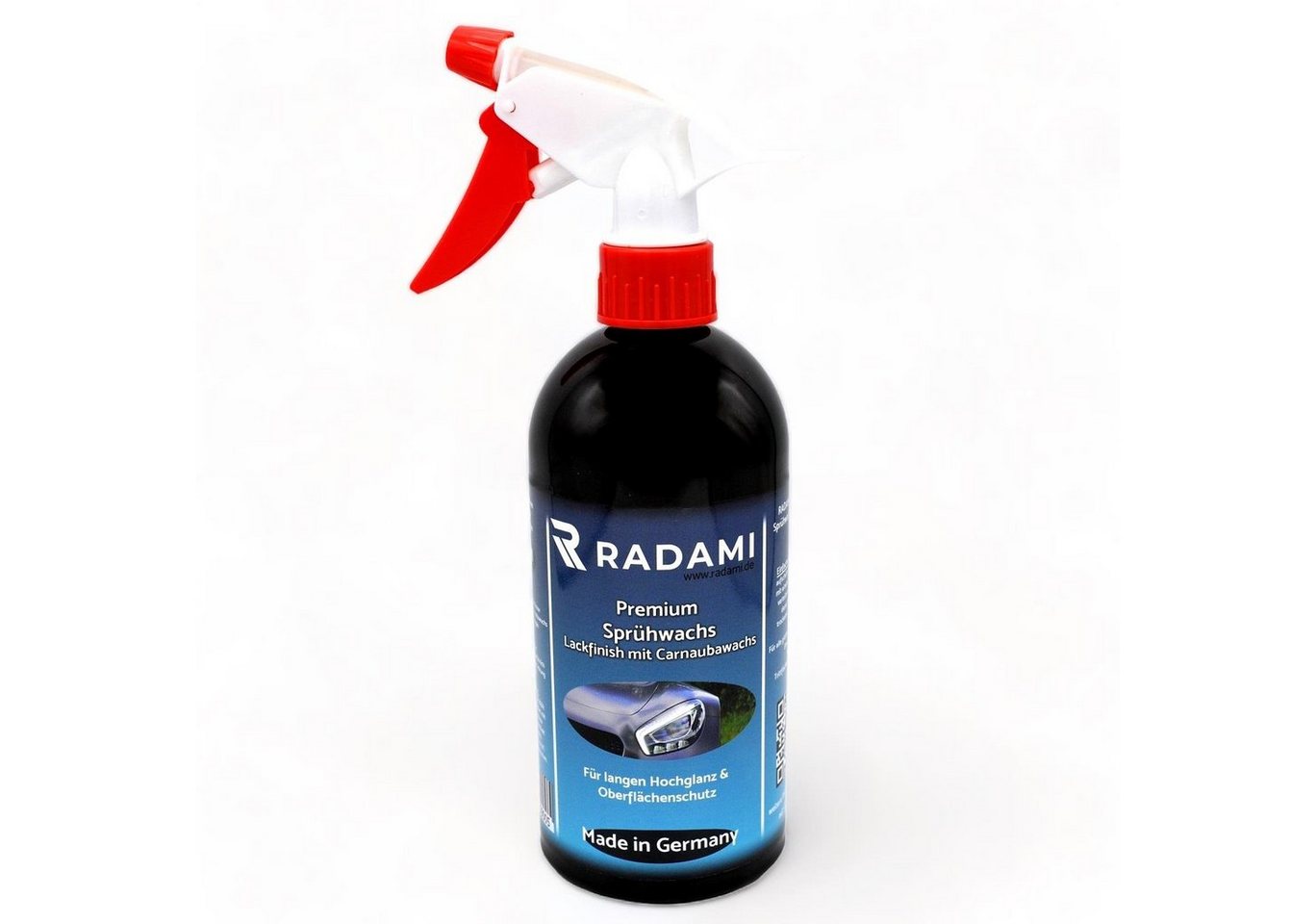 Radami Autowaschbürste Radami® Sprühwachs 500ml Autowachs Auto Spray Wax Lack Versiegelung von Radami