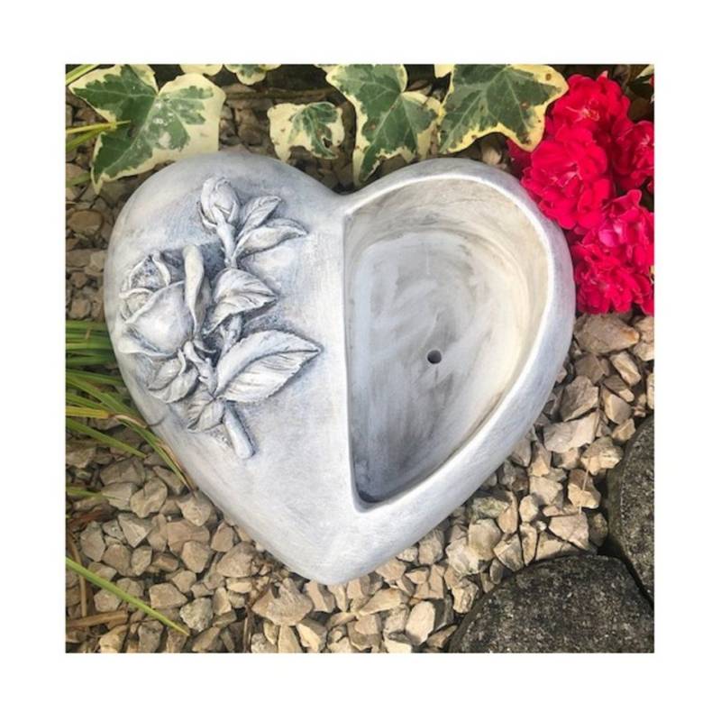 Radami Dekoobjekt Herz Pflanztopf Pflanzgefäß Pflanzschale mit Rose Radami Dekoobjekt Herz Pflanztopf Pflanzgefäß Pflanzschale mit Rose von Radami