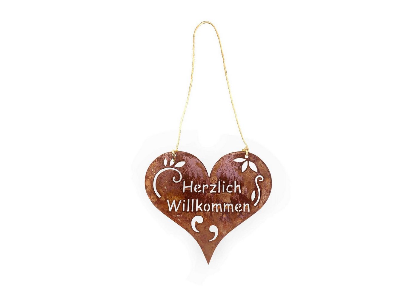 Radami Dekoobjekt Herzlich Willkommen Schild Willkommensschild 26 cm von Radami