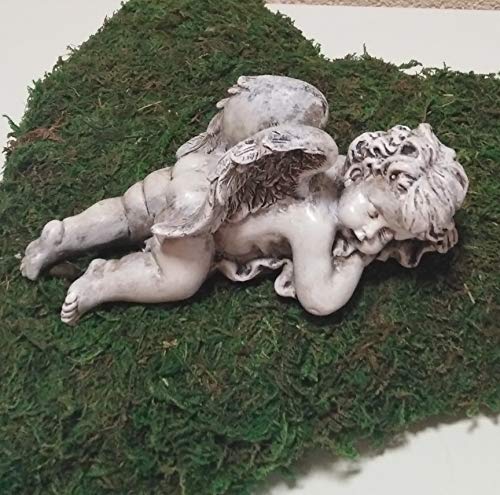 Radami Engel liegend schlafend Gedenkstein Grabengel Grabschmuck Grabdekoration 15,5cm von Radami