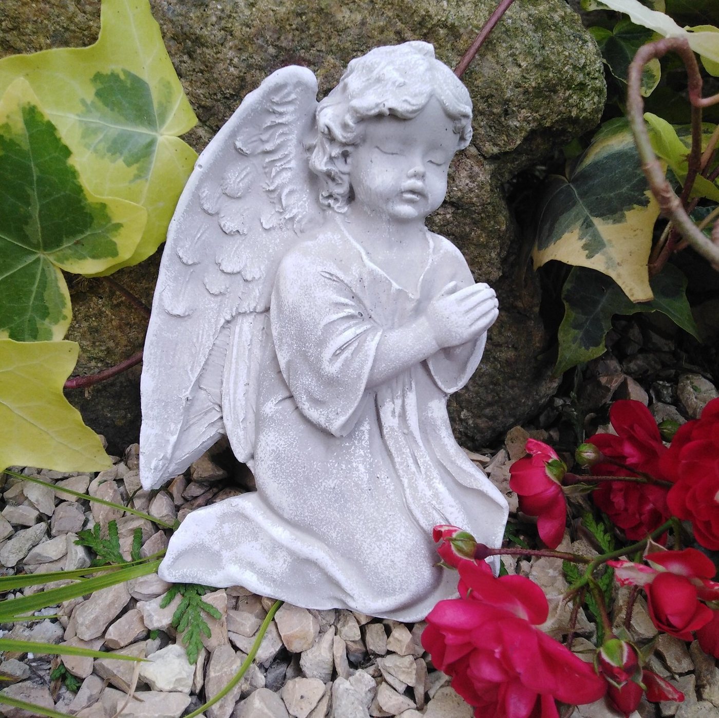 Radami Gartenfigur Engel Grabengel betend Gedenkstein Grabschmuck Radami Gartenfigur Engel Grabengel betend Gedenkstein Grabschmuck von Radami