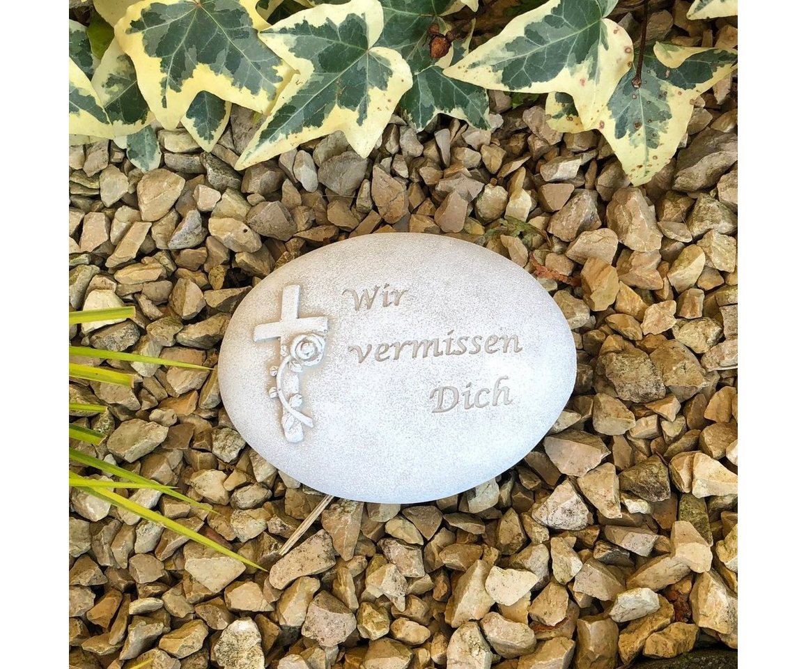 Radami Gartenfigur Gedenkstein "Wir vermissen Dich" Grabherz oval Radami Gartenfigur Gedenkstein "Wir vermissen Dich" Grabherz oval von Radami