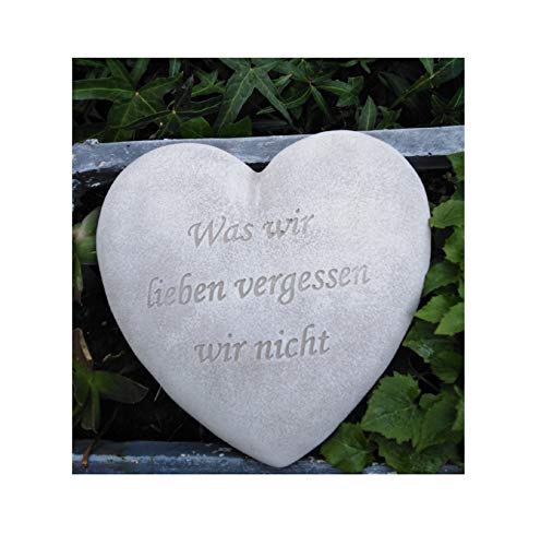 Radami Grabherz Spruch Grabschmuck Grab Herz - was wir lieben vergessen wir Nicht- f. Grabgesteck Grabdeko Trauerherz Radami Grabherz Spruch Grabschmuck Grab Herz - was wir lieben vergessen wir Nicht- f. Grabgesteck Grabdeko Trauerherz von Radami