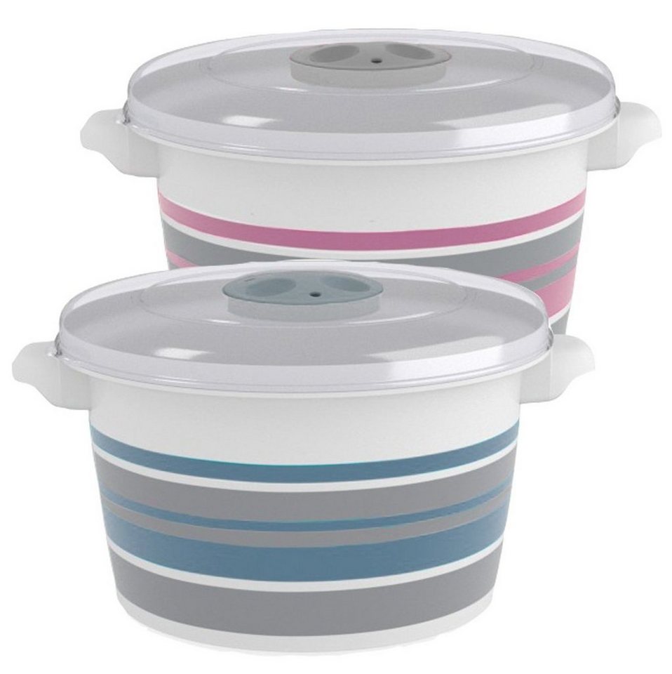 Radami Mikrowellenbehälter Mikrowellengeschirr Mikrowellenteller 2 x 1,5L Radami Mikrowellenbehälter Mikrowellengeschirr Mikrowellenteller 2 x 1,5L von Radami