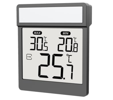 Raddy WT-1 Digitale Thermometer-Hygrometer großes Display（Weiß） von Raddy
