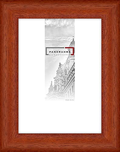 Holz-Bilderrahmen Parma, Bildformat: 30 x 40 cm, Kirsch, Echtglas von PANORAHMA BILDERRAHMEN