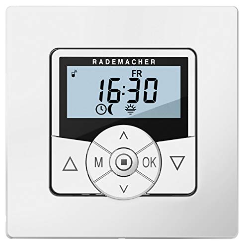 RADEMACHER DuoFern HomeTimer 9498-UW (Weiß) - Drahtlose, batteriebetriebene Zeitschaltuhr & Zentralsteuerung für Rollläden von Rademacher