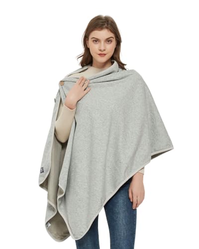 Radia Smart® EMF Loop Schal, Strahlenschutz, Kleidung Baumwolle, Decke Grau 71 x 182 cm von Radia Smart