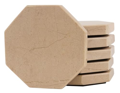 Radicaln Verona Marmor-Untersetzer-Set, 8,9 cm, handgefertigt, für Schreibtischdekoration, idealer Stern-Untersetzer für Getränke, 6 Stück Radicaln Verona Marmor-Untersetzer-Set, 8,9 cm, handgefertigt, für Schreibtischdekoration, idealer Stern-Untersetzer für Getränke, 6 Stück von Radicaln