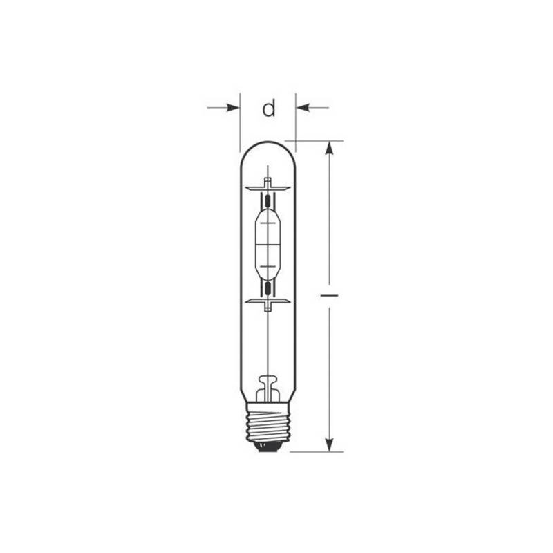 RADIUM Halogen-Metalldampflampe E40 270W HRI-T B klar von Radium